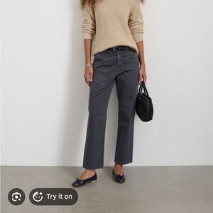 Neil pant in herringbone - pebble